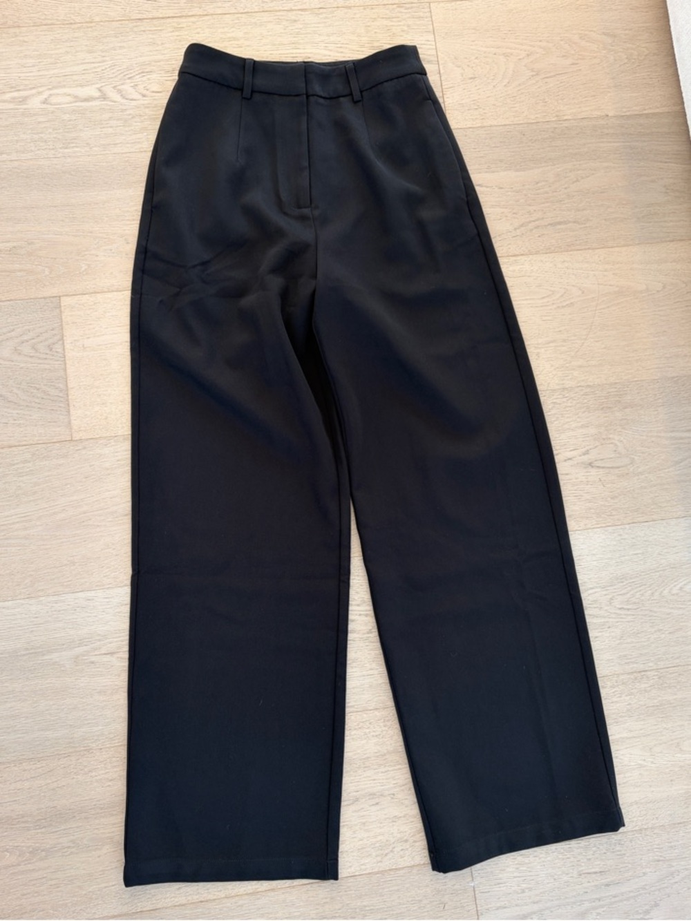 Commense Black Wide-Leg Trousers